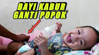 Funny! Rebellious Diaper Change, Change Baby Diaper
