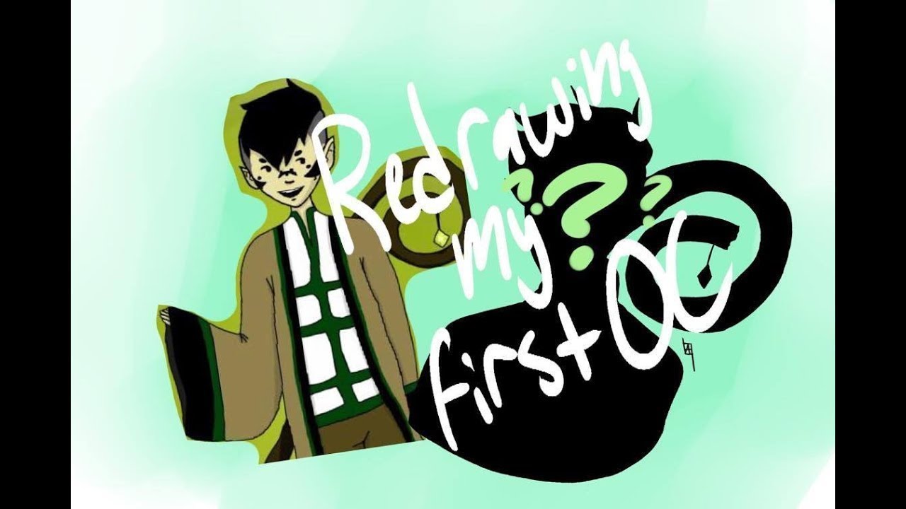 Redrawing my first OC - YouTube