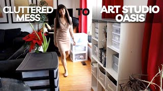 How to Create an Art Studio Oasis on a Budget/Art Studio Makeover