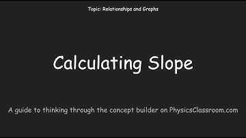 Calculating Slope - Concept Builder