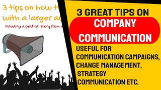 Company Communication! [3 Tips for leaders and managers!]