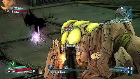 [4K] Borderlands TPS Co-op Playthrough Part 8 - Still A Big Robot