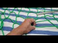 How to splice a 3 string rope into a cargo net