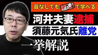 河井夫婦逮捕、須藤元気議員立憲民主党を離党、その理由を徹底解説！超速！上念司チャンネル ニュースの裏虎