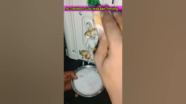 How to check ac gas leakage | Easy process to ac gas leakage check. #acunit #shorts #acgasproblem