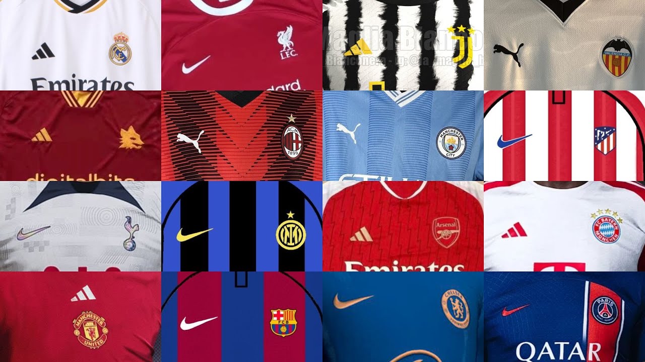 El ránking de las nuevas camisetas de los grandes del fútbol mundial, ¿cuál  es la más bonita?