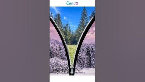 Canva Photo Manipulation: Creative Zipper Effect #canva