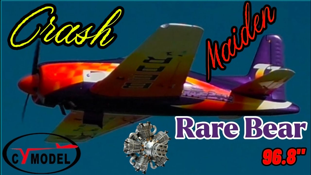 F8F Bearcat RareBear #77 Purple (246cm, 14kg, 85cc) Full Composite CYMODEL