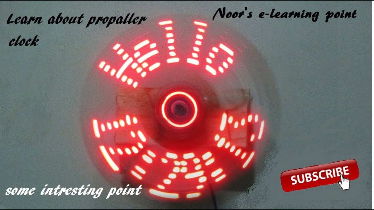How to make propeller clock _ part 2 of propeller clock in Hindi by mujassam - YouTube