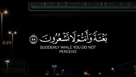 {وَأَنِيبُوا إِلَىٰ رَبِّكُمْ وَأَسْلِمُوا لَهُ} سورة الزمر آية ٥٤