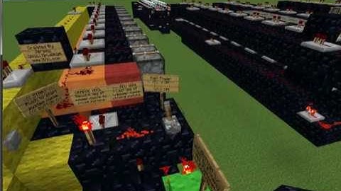 :3V1L: Mega Push V1 (Minecraft Horizontal Piston Stack)