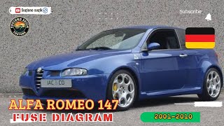 Athlete Statistics ALFA ROMEO 147 FUSE DIAGRAM || 2001-2010