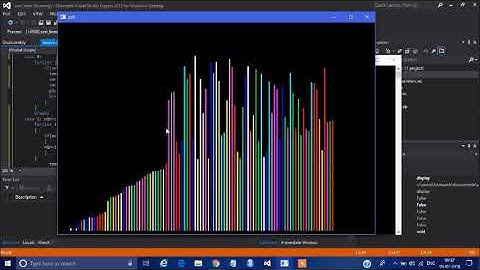 selection sort using OpenGL