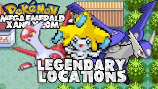 Pokemon Mega Emerald XY Edition Legendary Locations Mega Latios Latias Jirachi