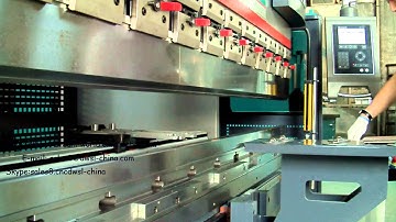 WC67K-100T3200 CNC Electro-hydraulic Servo Press Brake Machine with DA52S 4+1 axis