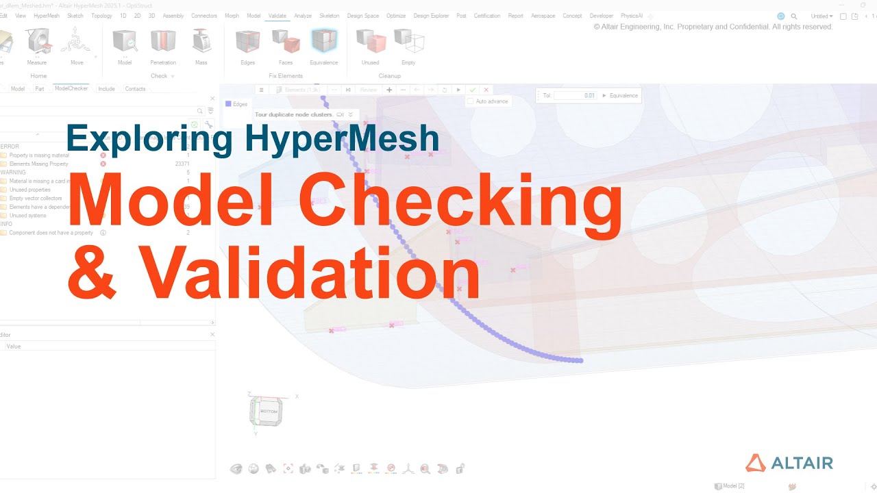 ACBS Session 18 - HyperMesh Model Checker & Validation - YouTube