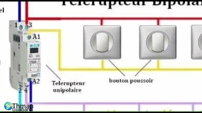 volet roulant électrique interrupteur montée descente 2022 كهرباء المنزلية  électricité bâtiment 