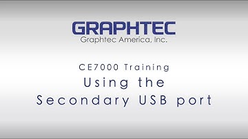 Using the Secondary USB port on the CE7000