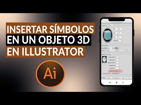 Cómo insertar símbolos en un objeto con efecto 3D en ADOBE ILLUSTRATOR