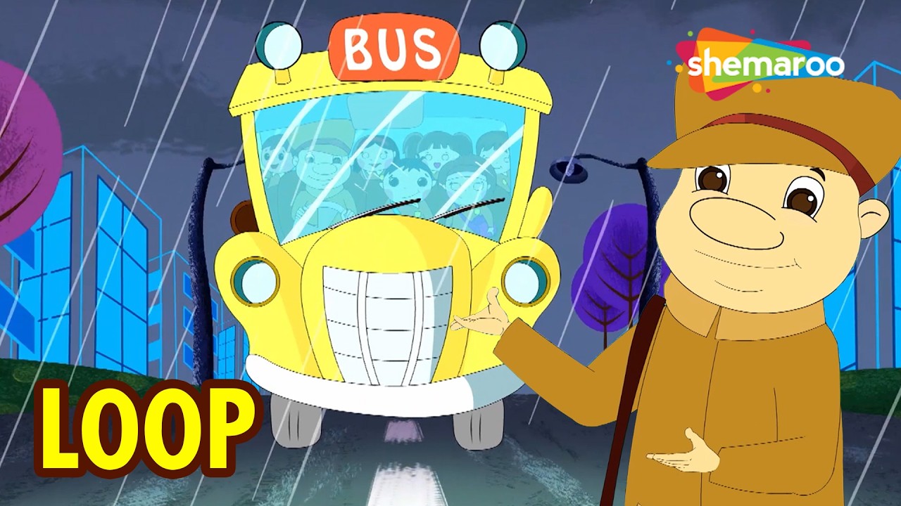 Wheels On The Bus [ LOOP] Fun Nursery Rhyme & Kids Songs | Shemaroo ...