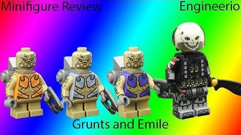 Custom Lego Minifigure Review: Engineerio Halo Grunts and Emile