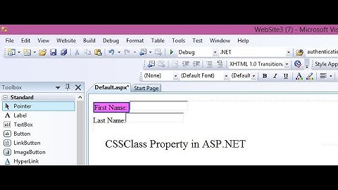 Use of CSSClass property in ASP.NET using C#