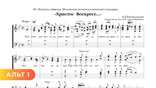 Христос Воскресе - А.д. Кастальский (Пер. И. Нефедова), 1 Альт