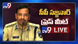 Cyberabad CP Sajjanar Press Meet LIVE - TV9