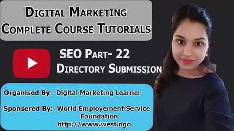What Is Directory Submission Sites | Digital Marketing Off Page SEO Tutorials | SEO Part - 22