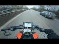 KTM DUKE 125 2020 - ride trough Potsdam/Germany  [Akrapovic no db-killer] 2K60FPS