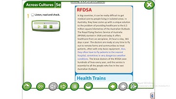 Excel 6 Module 5 text "Health Services around the World" p61