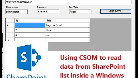 SharePoint: Reading List data inside a windows application using CSOM