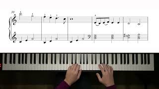 Thine Is The Glory - Intermediate Piano Arrangement No. 1 - 1,680pts