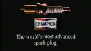 1990 Champion High Output Technology Spark Plug With D Palladium Insert Tv Commercial