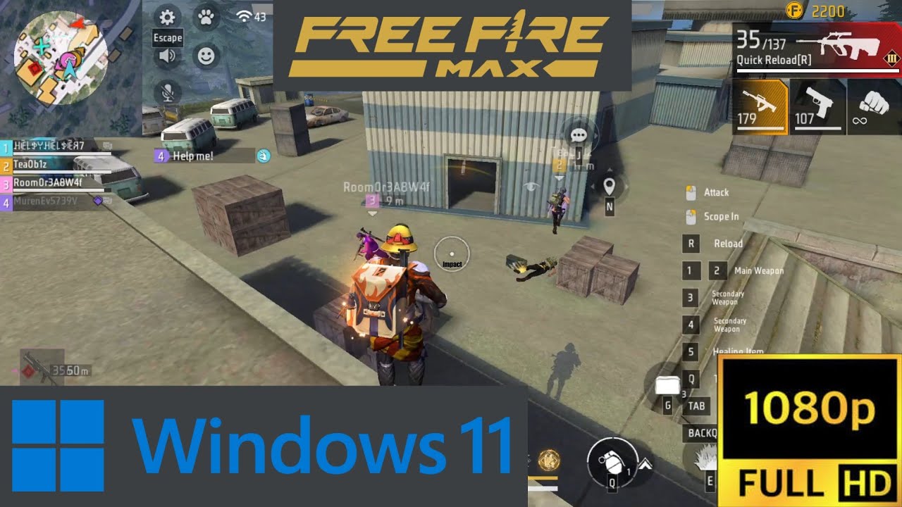 Free Fire MAX Gameplay On Windows PC - YouTube