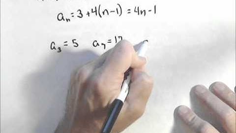 nth Term of an Arithmetic Sequence