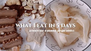 what I eat in 5 days 🫚