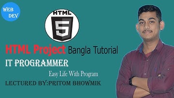 HTML Project(Part-7) | Bangla Tutorial