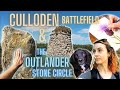 Culloden battlefield  real outlander stone circle  painting a thistle in watercolour  ep27
