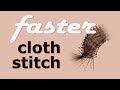 How to make CLOTH STITCH faster! | Bobbin Lace