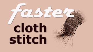 How to make CLOTH STITCH faster! | Bobbin Lace