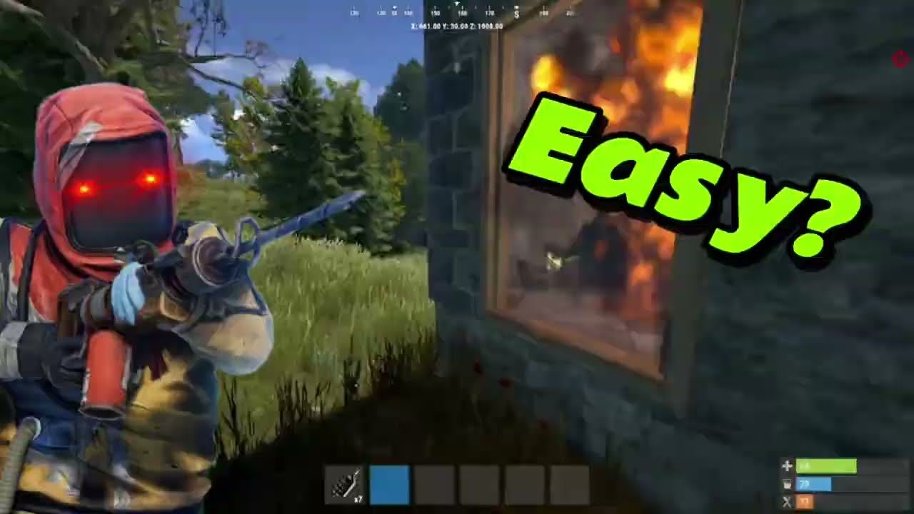 F1 grenade raiding in rust | easy loot?