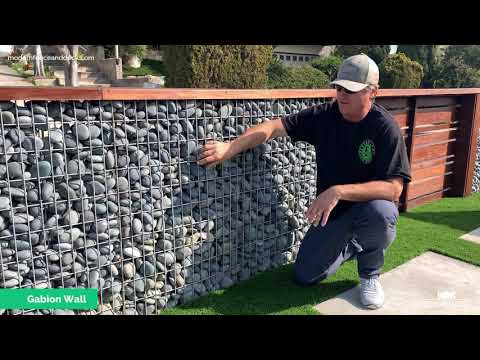 Gabion Walls | Modern Fence & Deck