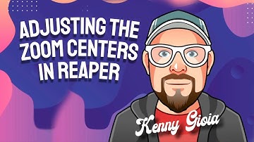Adjusting the Zoom Centers in REAPER