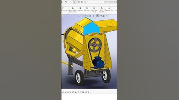 Concrete Mixer Operation #machine #solidworks #blockmachine #brickwork #cement