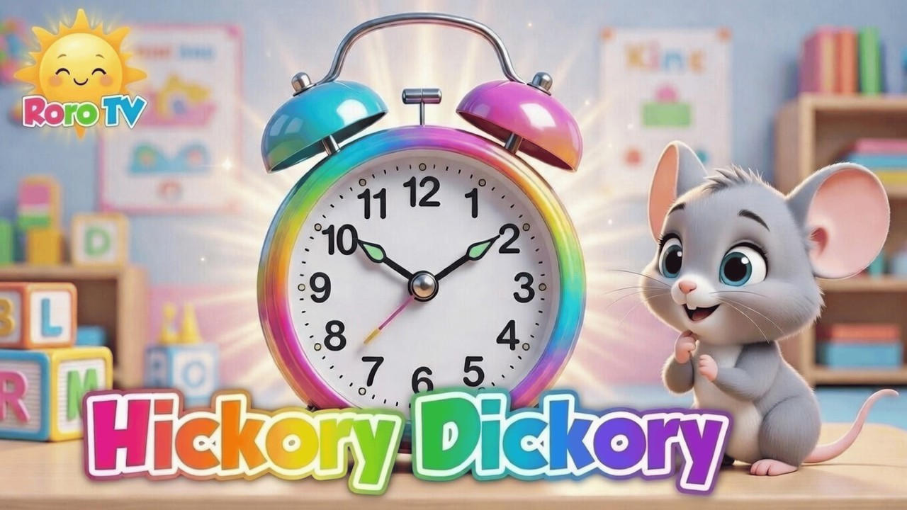 Hickory Dickory Dock 🐭 | Nursery Rhymes & Kids Songs | Sing Along for ...