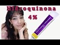 Hidroquinona  4  clareamento de melasma e manchas de acne