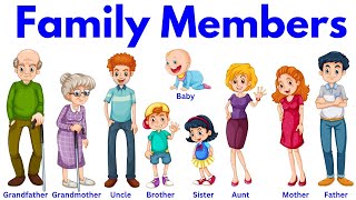 Family Members For Kids Family Members Name Members Of The Family My Family