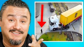 Real Trucker Breaks Down Genius Trucking Maneuvers