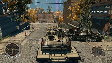 Saints Row The Third - World Game Gameplay with Tank  + Jet